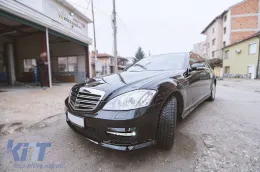 Un paquete de diseño tipo S65 adecuado para Mercedes Clase S W221 2006-2013 para distancia entre ejes corta y larga, sin faldones laterales-image-6265335