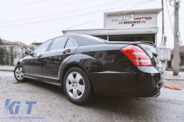 Un paquete de diseño tipo S65 adecuado para Mercedes Clase S W221 2006-2013 para distancia entre ejes corta y larga, sin faldones laterales-image-6265337