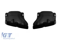 Un terminale di scarico nero di design tipo C63 adatto per Mercedes Classe C W205, C205, S205, A205, SL R232, GLC SUV X253, GLC Coupe C253, dopo il 2019, Classe C W206/S206 dopo il 2021-image-6131429