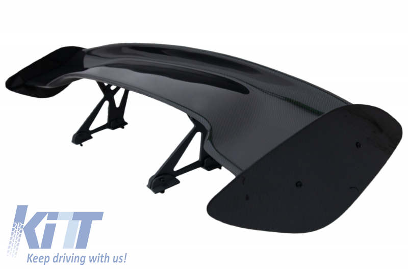 Universal Adjustable Trunk Spoiler Wing GT Design Real Carbon 