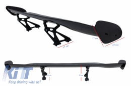 Universal Ajustable Alerón de maletero Diseño GT Carbono real-image-6042840