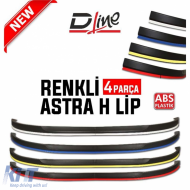 image-17-Universal Astra H Style Front Lip White ABS / 4 Pieces