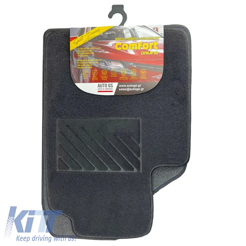 Universal Car Carpets Comfort Black 2 Pieces