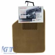 Universal Car Carpets Luxury Beige 5 Pcs-image-6291315