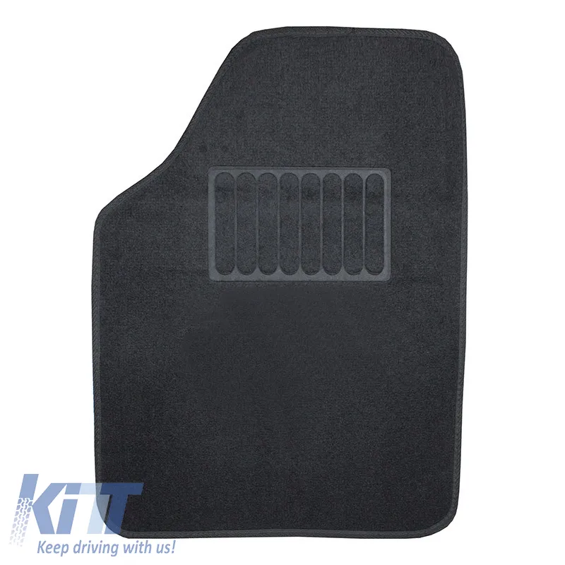 Universal Car Carpets Luxury Black 5 Pcs