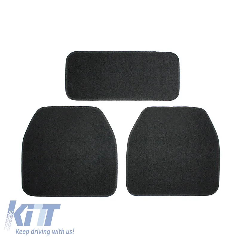 Universal Car Carpets Luxury Black 5 Pcs