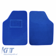 Universal Car Carpets Luxury Blue 2 Pcs