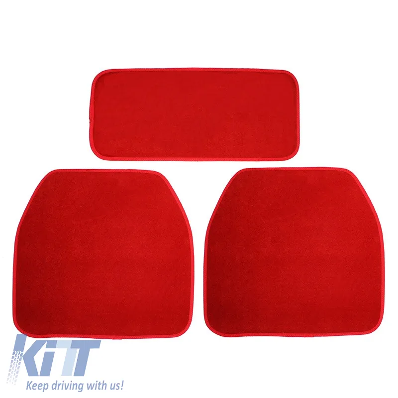 Universal Car Carpets Luxury Red 5 Pcs