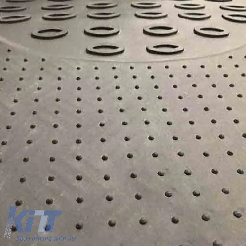 Universal Car Mats Aluminium Silver 4 Pcs