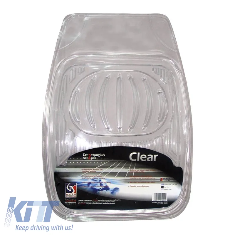 Universal Car Mats Clear 2 Pcs