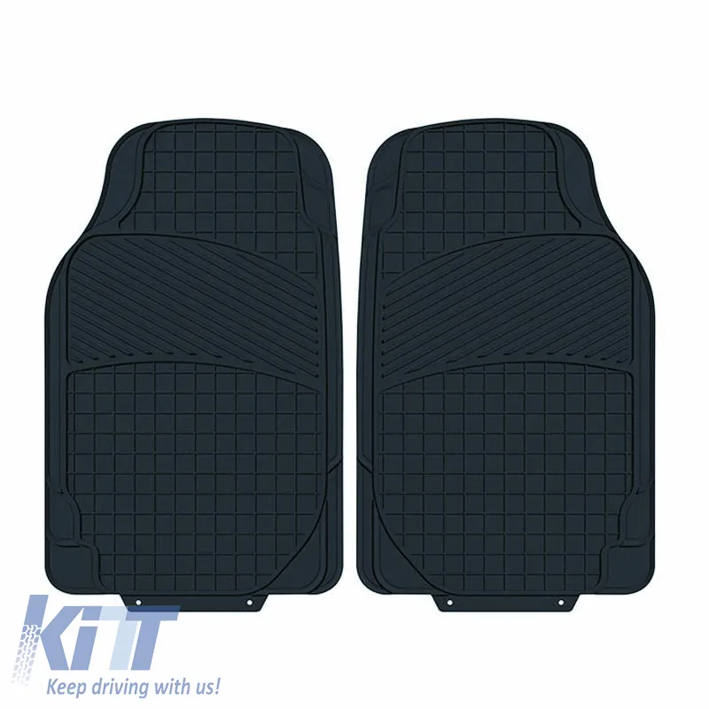 Universal Car Mats New Classic Black 2 Pcs