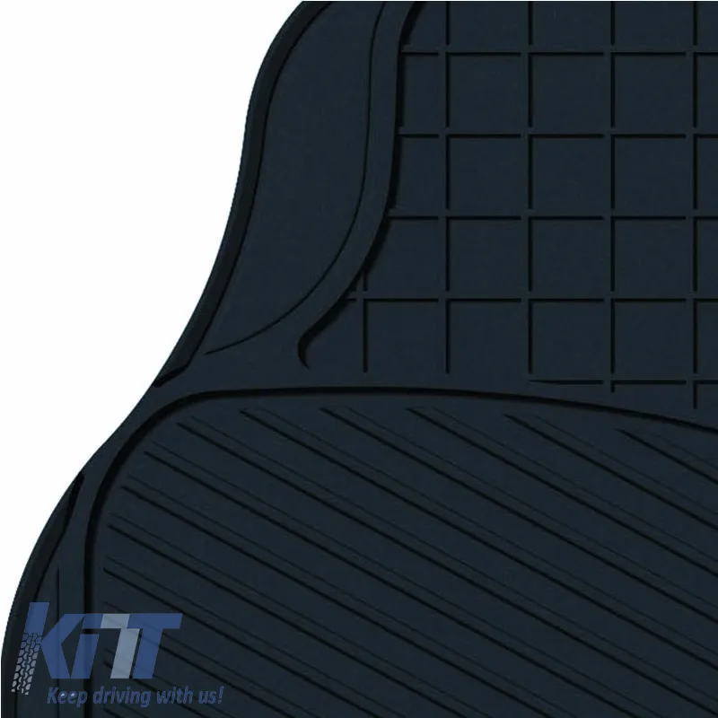 Universal Car Mats New Classic Black 2 Pcs