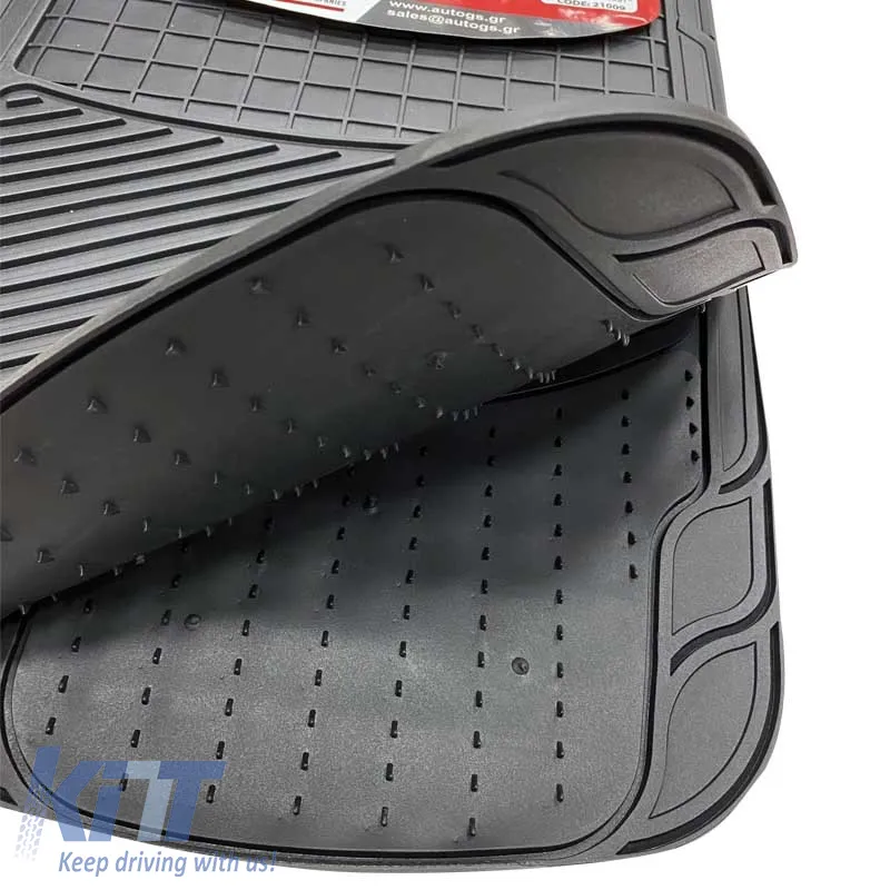 Universal Car Mats New Classic Black 2 Pcs