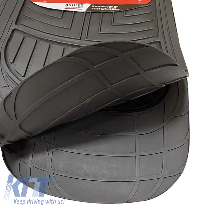 Universal Car Mats Premium Black 4 Pcs