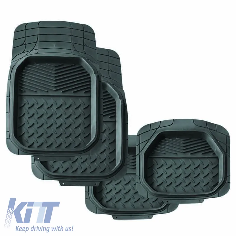 Universal Car Mats Space Time Black 4 Pcs