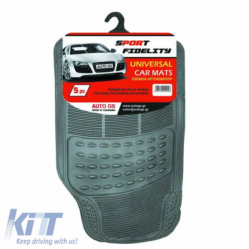Universal Car Mats Sport Fidelity Grey 5 Pcs