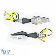 Universal clear glass LED indicator set tail for motorcycle, scooter, quads, etc. - ODLH6025547
