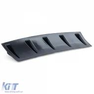 Universal Diffuser Attachment 5 Fins Gloss Black ABS Rear Extension Tuning-image-6327014