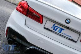 Universal Exhaust Muffler Tip Matte Carbon Fiber Blue Finish Limited Edition Inlet 6.3cm-image-6072570
