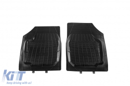 Universal front rubber mats suitable for Petex Cargo series, 2-piece set, black color - ABFMK6023798