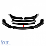 UNIVERSAL FRONT SPOILER BLACK PIANO FINISH