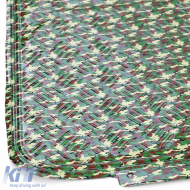 Universal Gummifußmatten mit Schachbrettmuster, Camouflage, militärische Farbe-image-6197078