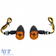 Universal halogen indicator set TEAR DROP with yellow glass with E-mark