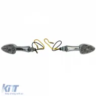 image-54-Universal motorcycle chrome clear glass LED indicator set SPIRIT with E-mark