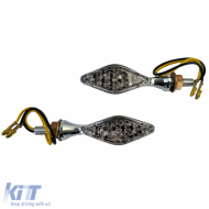 image-0-Universal motorcycle chrome LED indicator set TEMPEST SMOKE with E-mark