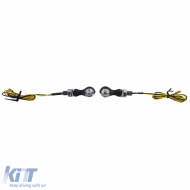 Universal Motorcycle Clear Glass LED Indicator Set PB-1 with E-Mark