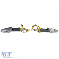 Universal Motorcycle Clear Glass LED Indicator Set APEX with E-Mark