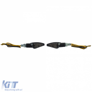 Universal Motorcycle Clear Glass LED Indicator Set TOLO with E-Mark