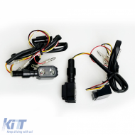 Universal Motorcycle Clear Glass LED Indicator Taillight Set DUAL 1 with E-Mark - ODLT6025539