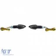 image-6-Universal Motorcycle Clear Glass LED Indicator Set SILVER with E-Mark