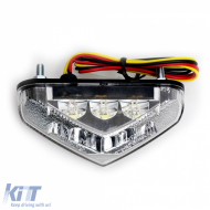 image-71-Universal motorcycle clear glass LED taillight TRIANGLE with E-mark