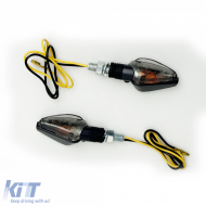 Universal motorcycle LED indicator set TOLEDO SMOKE with E-mark