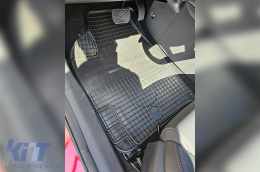 Universal set rubber mats suitable for Gumarny Zubri Series UNI 3A, 4-piece set, black color-image-6251208