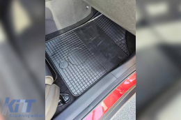 Universal set rubber mats suitable for Gumarny Zubri Series UNI 3A, 4-piece set, black color-image-6251209