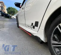 image-73-UNIVERSAL TUNING SIDE SKIRTS BLACK PIANO FINISH WITH RED STRIPES