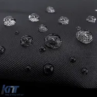 Universale Kofferraummatte mit Ladekantenschutz Schwarz 100x80x40cm-image-6199712