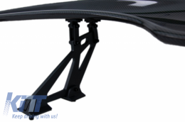 Universel Ajustable Aileron Coffre Aile Tuning GT Look Réal Carbone Fibre 142 cm-image-6042883