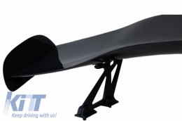 Universel Ajustable Aileron de coffre GT Design Carbone réel-image-6042828