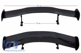 Universel Ajustable Aileron de coffre GT Design Carbone réel-image-6042829
