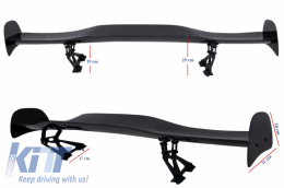 Universel Ajustable Aileron de coffre GT Design Carbone réel-image-6042830