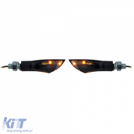 Universeller LED-Blinker für Motorräder dual + Positionslicht schwarz mit E-Prüfzeichen-image-6258842