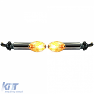 image-36-Universelles Motorrad-Halogenblinker-Set CATEYE 40mm Chrom mit E-Mark