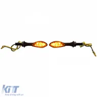 image-53-Universelles Motorrad-LED-Blinkerset, E-zugelassen, 12V, klares Glas, schwarz, Paddle
