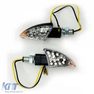 image-8-Universelles Motorrad-Set mit klarem Glas-LED-Blinker BOW mit E-Mark