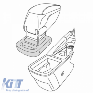 Univerzális autós kartámasz Armster stílusú fekete 22214-image-6297215