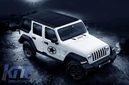 Univerzális csillag matrica Jeep Wrangler JK, teherautó vagy egyéb autók számára, fekete-image-6023868